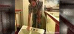 Install a kitchen sink