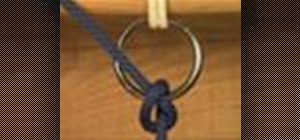 Tie a half hitch knot