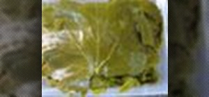 Make vegetarian stuffed grape leaves and zucchinis