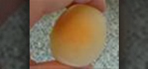 Peel a raw egg