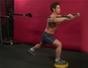 Exercise with cable lunge & chest press on dyna disk