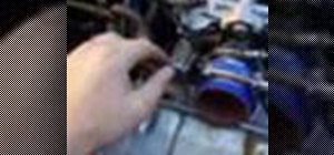 Remove a throttle body from a car