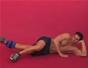 Exercise with the side lying hip adduction with weight