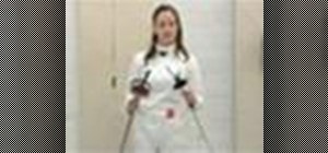 Perform epee fencing attacks