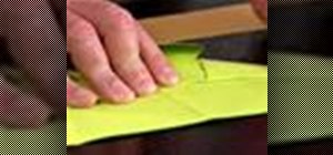 Fold a safe-T dart paper airplane