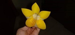 Make a modular origami flower
