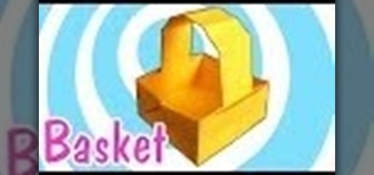 Make an Easter Origami Basket from One Printing Paper