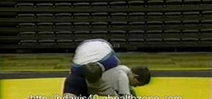 Practice the kick over drill in wrestling