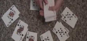 Perform a poker magic card trick