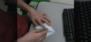 Make a basic origami paper crane