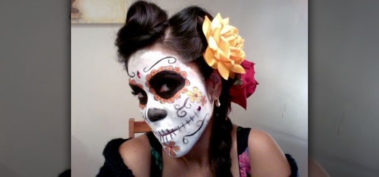 Los Muertos Candy Skull Makeup Look
