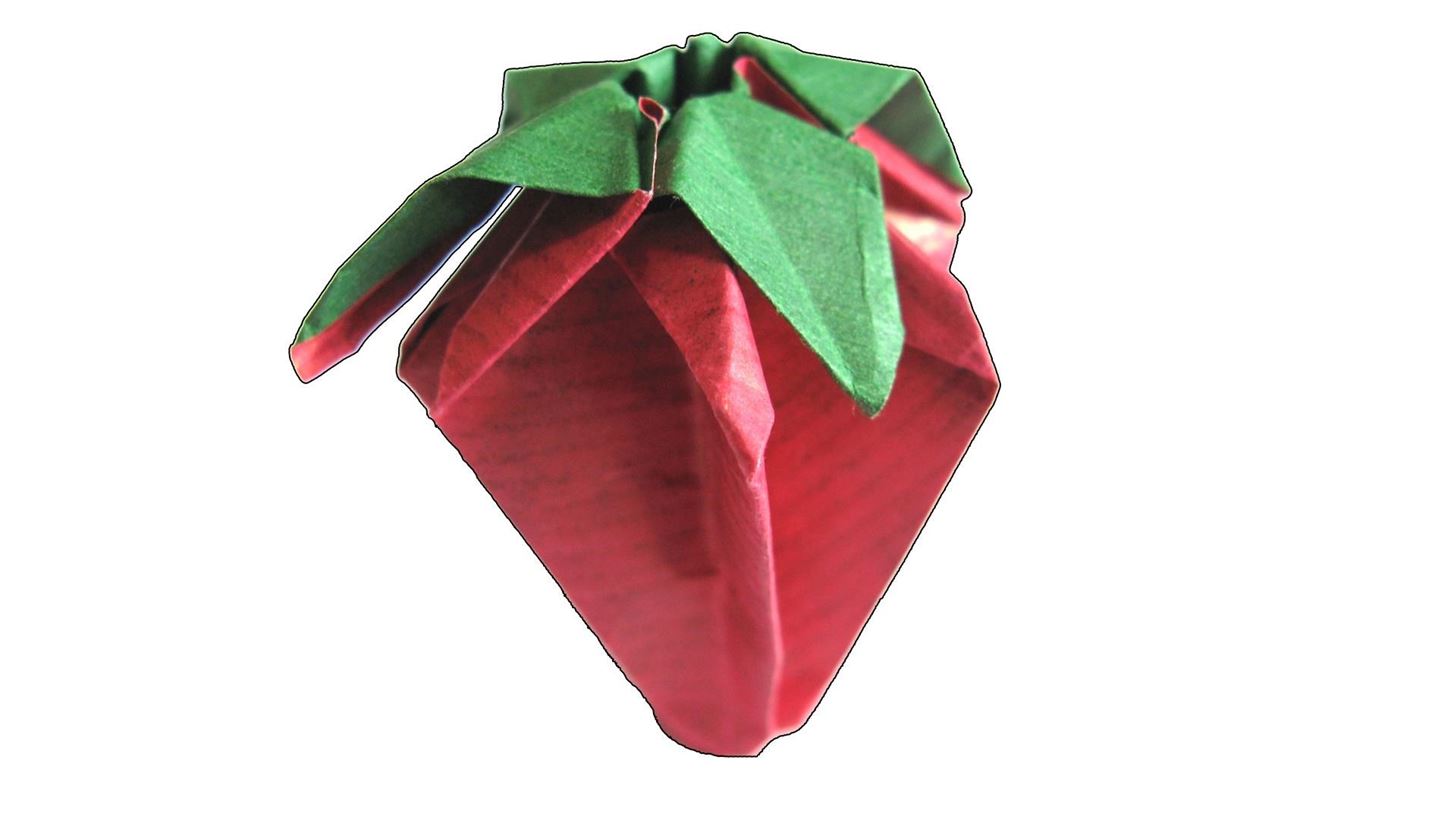 How to Make an Origami Strawberry