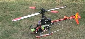 Set rotor blade pitch and speed on a Honey Bee King 3
