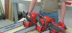 Measure the pitch, gauge and drive links of a chainsaw chain