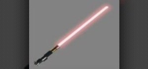 Create a glowing lightsaber in Photoshop & ImageReady