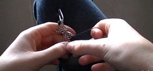 Make a DIY spiral braided bracelet with a charm