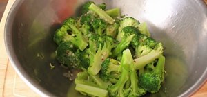 Make garlic lemon chili cold broccoli salad