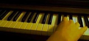 Play a beginner blues scale on piano