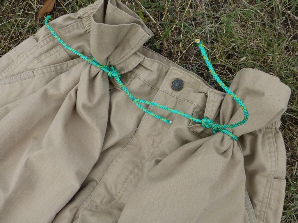 How to Turn a Pair of Pants into a Lightweight Emergency Backpack