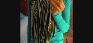 Make a fringy scarf in two minutes