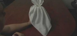 Make a napkin swan (or napkin peacock)