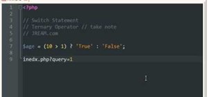 Use the switch statement and ternary operator for PHP OOP programming