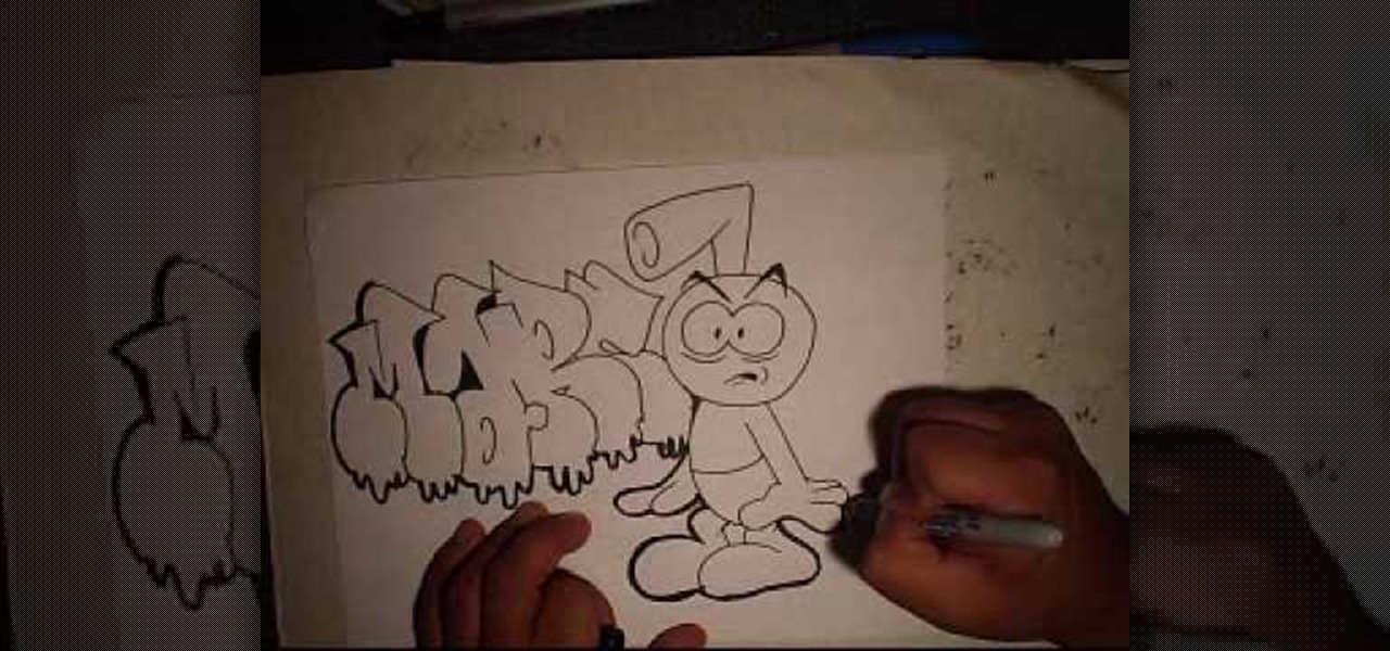 How To Draw A Character With Graffiti Bubble Letters Graffiti