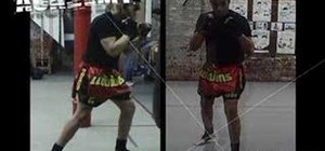 Do the Muay Thai kickboxing basic fight stance