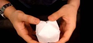 Make an origami water bomb to soak your friends