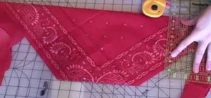 Make a Valentine's Day bag from a handkerchief