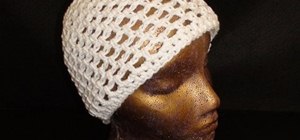 Crochet a lightweight skull cap beanie