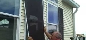 Install solar window screens