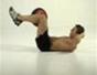 Tone abs with a figure-of-eight crunch exercise