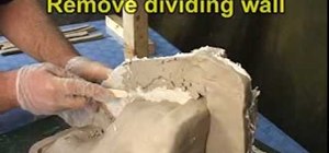 Make a cavity pour mold out of silicone rubber