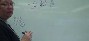 Add mixed numbers in fractions with math
