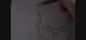 Draw a quick demonic head