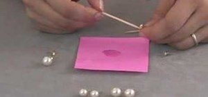 Attach pearls to pearl cups