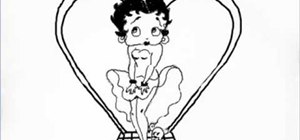Draw the cartoon character, Betty Boop