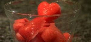 Make Strawberry Ice Cubes