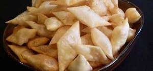 Make quick Indian chips with tortillas