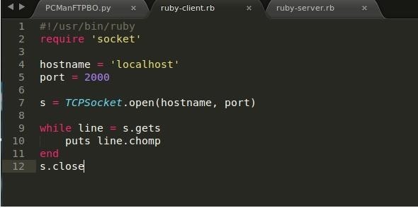How to Make a Client/Server Connection in Ruby