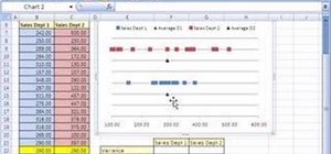 Measure variation in a Microsoft Excel spreadsheet