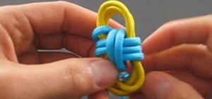 Tie the two color monkey's fist knot