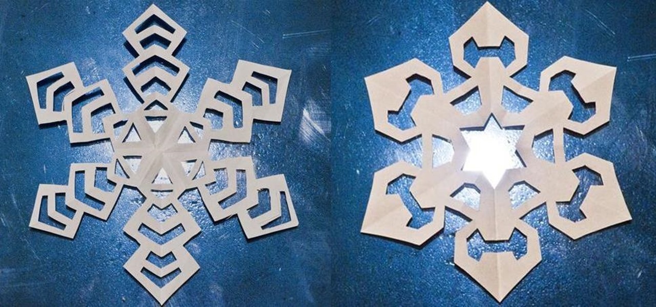 Make 6-Sided Kirigami Snowflakes