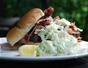 Make a smoked pulled pork sandwich with a great dry rub, marinade & cole slaw