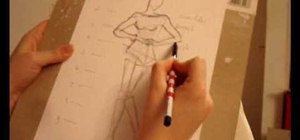 Draw basic figures for fashion design sketches