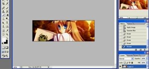 Create an Noumi anime forum signature in Photoshop
