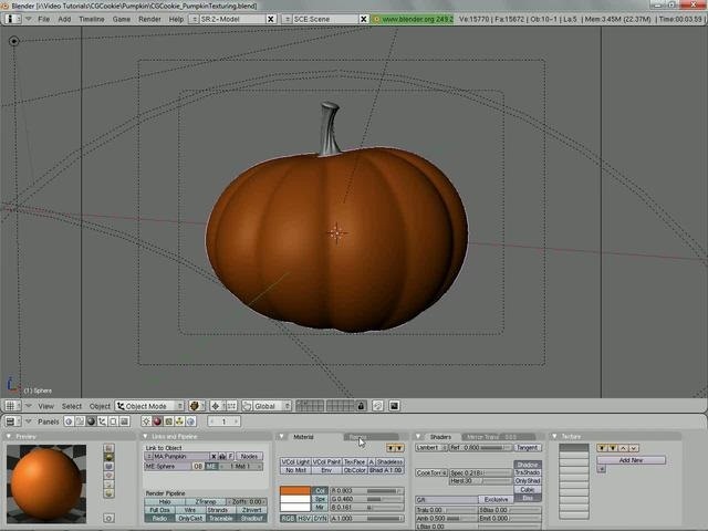 Make a pumpkin texture in Blender 2.5