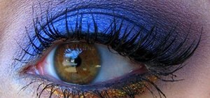 Create a blueberries & cherries eye makeup look