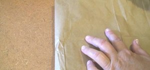 Make a brown paper bag book cover